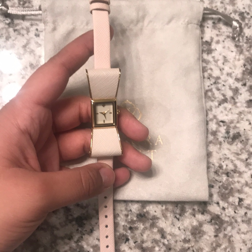 Kate spade leather bow watch